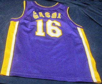 CAMISETA PAU GASOL 16 LAKERS CHAMPION TALLA L (1)